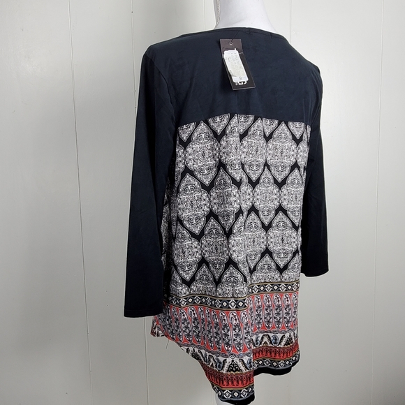 NWT Timing aztec boho design shirt size large - Picture 9 of 12